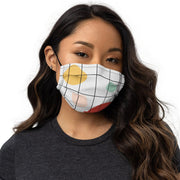Colourful Shapes Grid Face Mask